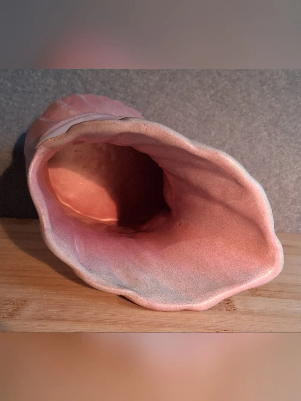 Vintage Niloak Pottery Dusty Pink Swan Vase Planter Circa 1920’s-40’s